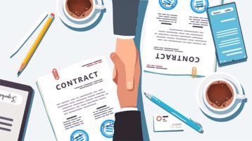 An image featuring contract deal concept