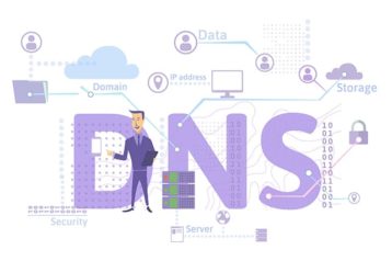 An image featuring DNS concept