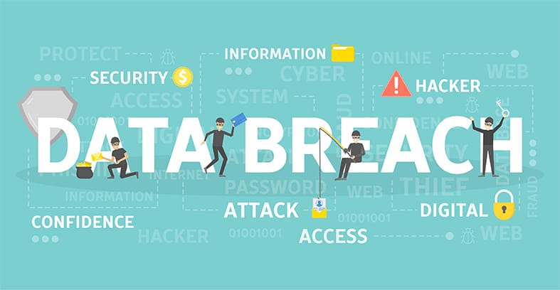 An image featuring data breach concept