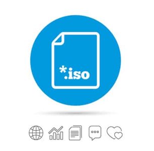 An image featuring ISO file concept