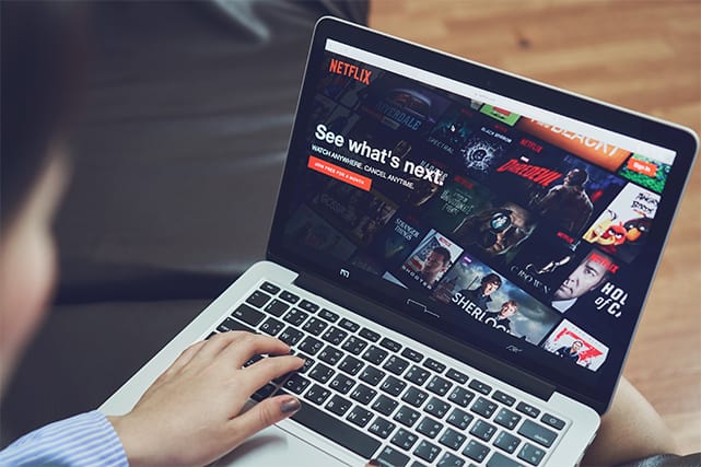 An image featuring Netflix library concept