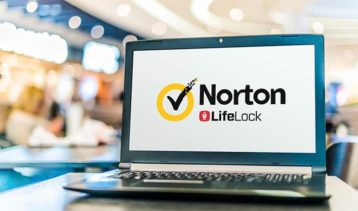 An image featuring Norton LifeLock antivirus concept