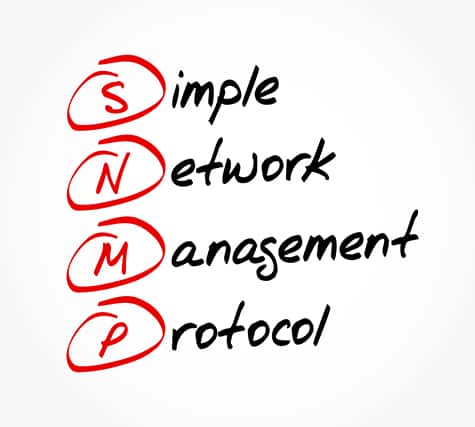 An image featuring simple network management protocol concept