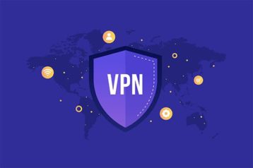 An image featuring VPN service protection on whole world concept