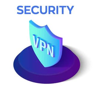 An image featuring VPN security feature text concept