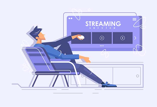 An image featuring watching stream online concept