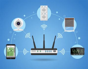 An image featuring wireless router concept