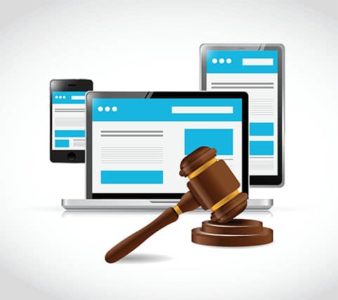 An image featuring cyber law concept