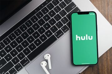 An image featuring Hulu opened on phone