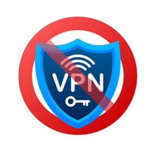 An image featuring VPN disabled concept
