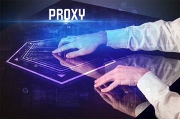 An image featuring a person using cool proxy concept