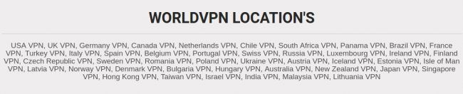 Worldvpn-servers