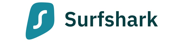 An image featuring the SurfShark VPN logo