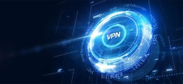 An image featuring a cool blue concept of a VPN service