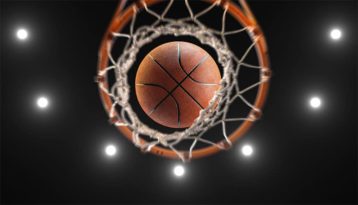 An image featuring a basketball going inside of a hoop