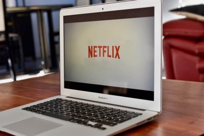 Netflix on laptop screen
