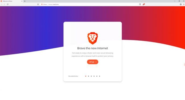 Screenshot of Brave browser