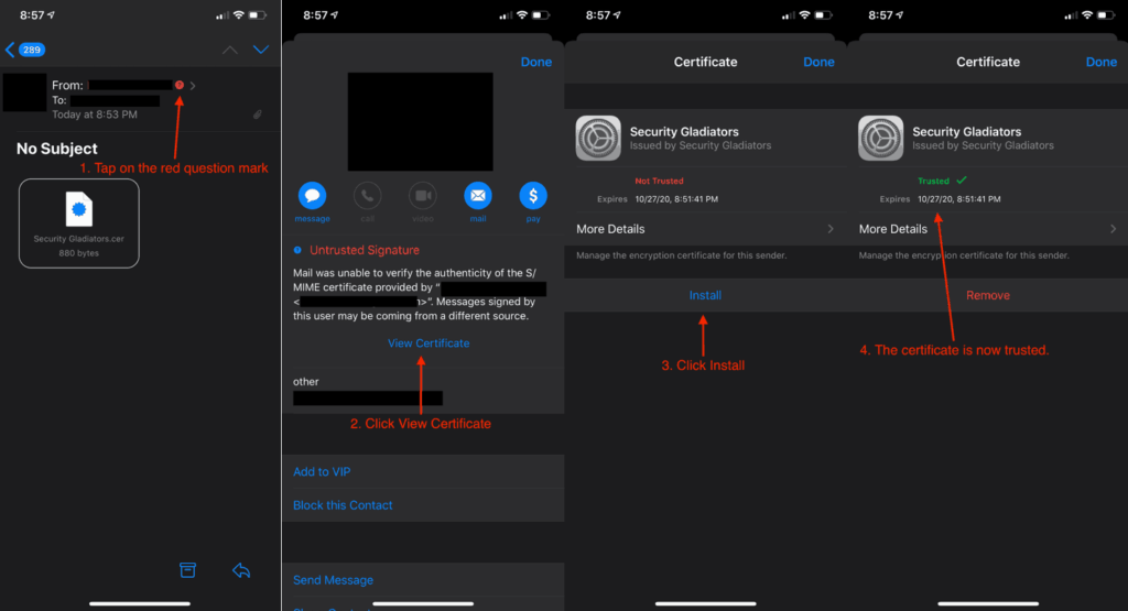 iOS Install Screenshots