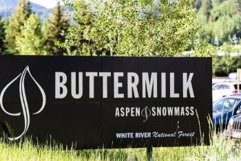 Buttermilk Aspen Town Sign