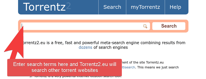 torrentz2eu search fucntion