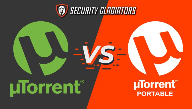 an image comparing utorrent versus utorrent portable