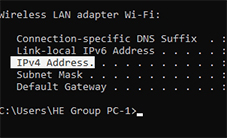 IPv4 address 