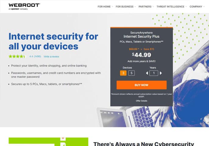 Webroot SecureAnywhere Internet Security