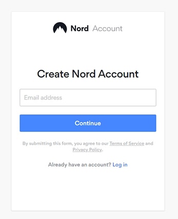 Create a Nord VPN Account image