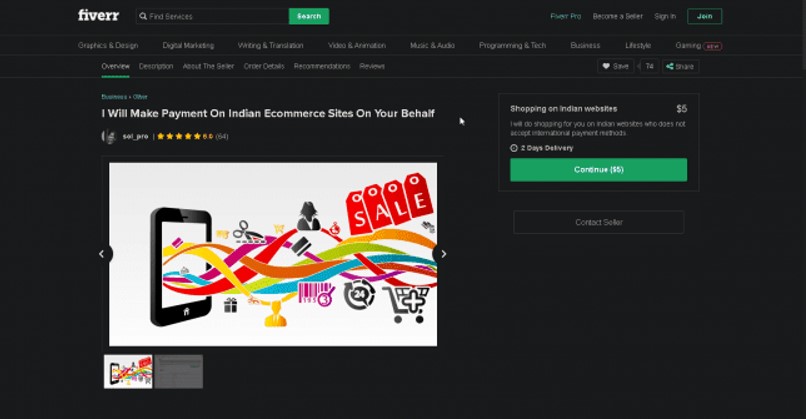 Indian ecommerce on Fiverr
