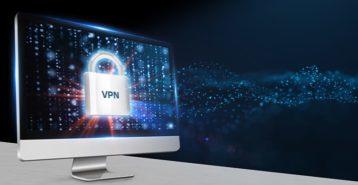 a vpn with a lock running on a Mac