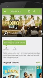 Hotstar running on a mobile device