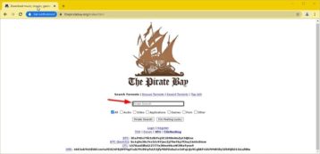 how to remove search history from the pirate bay