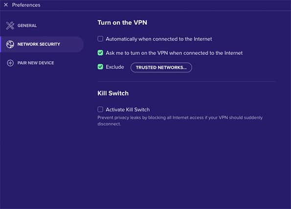 An image featuring Avast's SecureLine VPN improvement of security with their "Active Kill Switch" option