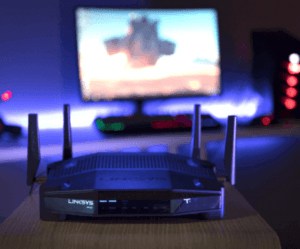 An image featuring the WRT32X router from the back side