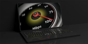 An image featuring an internet speed test concept up to 100 mbps