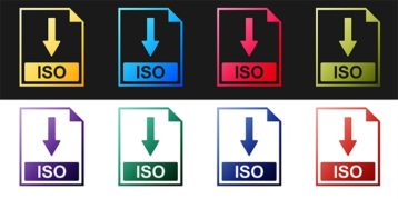 An image featuring multiple ISO files concept