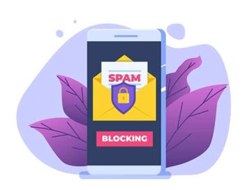 An image featuring anti spam concept