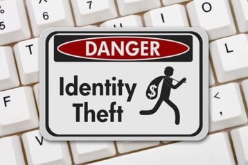 An image featuring identity theft danger concept