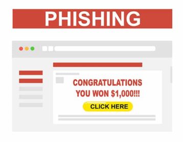 An image featuring phishing spam concept