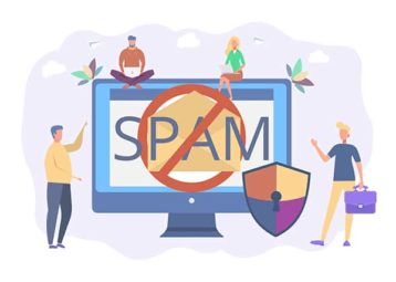 An image featuring spam protection concept