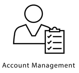 An image featuring account management concept