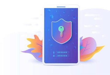 An image featuring cybersecurity app concept