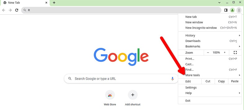 An image featuring how to clear browser history on Google Chrome on personal computer step4