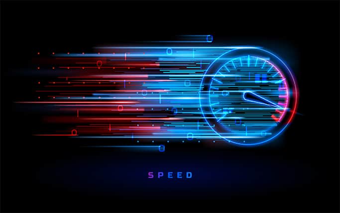 An image featuring internet speed concept