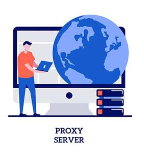 An image featuring proxy server concept