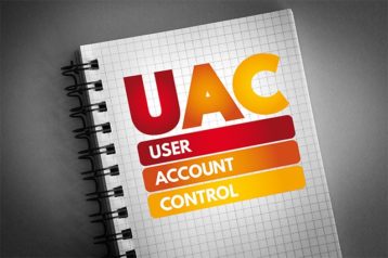 An image featuring user account control UAC concept