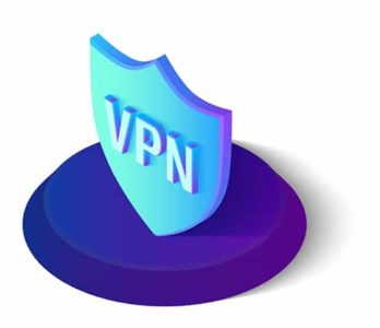 An image featuring a VPN logo shield concept