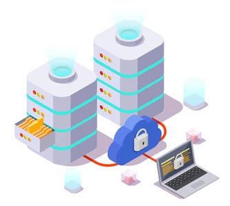 An image featuring VPN servers protection concept