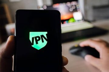 An image featuring VPN on mobile phone concept