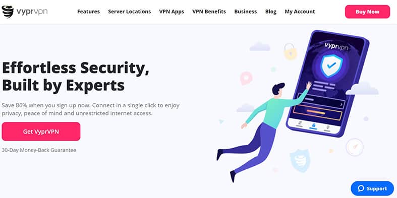 An image featuring VyprVPN official website